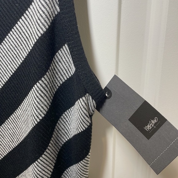 Black and Grey Chevron Striped Midi Dress size XXL - Picture 5 of 7